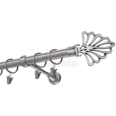 Strieborná kovová garniža Model