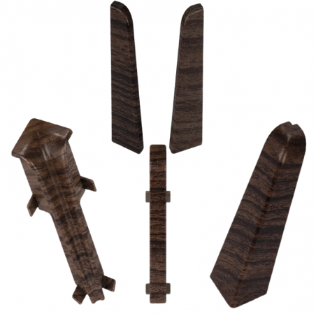 Prvky k MDF lište EGGER - Dub Tmavohnedý