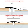 Prechodová lišta 60x6,5 mm - zlato