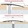 Prechodová lišta 100x6,5 mm - orech clarus