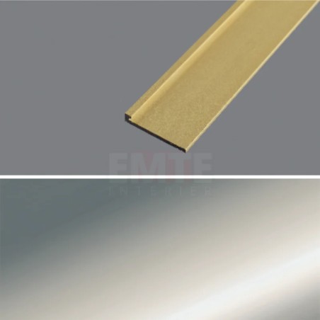 Ukončovací profil 21x3,5, hrúbka 2 mm - striebro