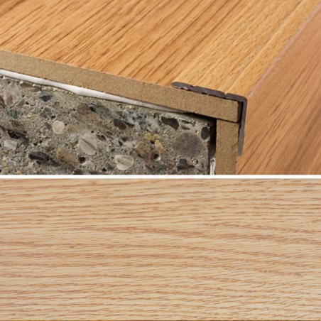 Schodová hrana samolepiaca 24,5x10 mm - dub canum