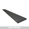 Lamelový panel LAMELY 3D Diamantovo sivý
