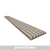 Lamelový panel LAMELY 3D Betón svetlý