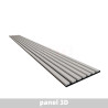 Lamelový panel LAMELY 3D Perleťovo sivý