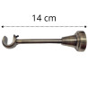 Kovová garniža 19 mm, jednotyčová Genua antik