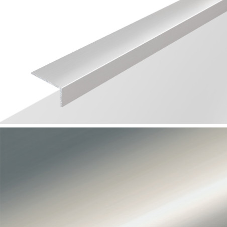 Schodová hrana 15x8,5 mm - striebro mat