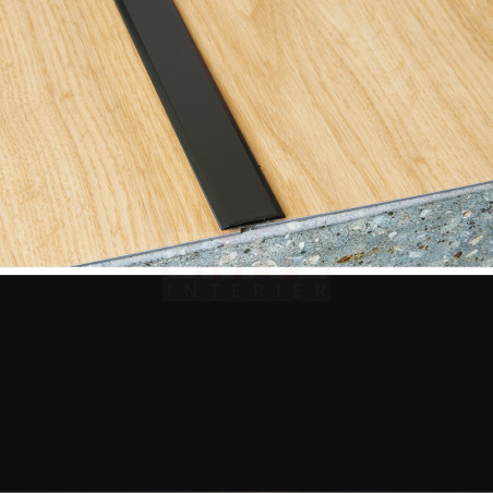 Prechodová lišta samolepiaca 25x2 mm - čierna