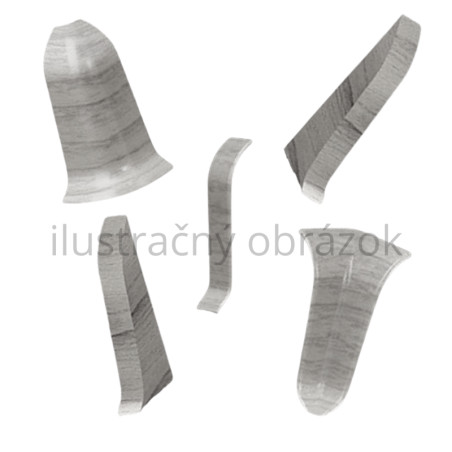 Prvky k soklovej lište PREMIUM Teak Tmavý M085