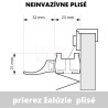Závesná látková žalúzia Plisé
